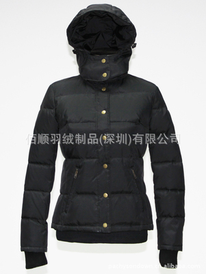 【女裝收腰高絨量戶外連帽防水保暖羽絨服工廠批發(fā)供應來樣生產121】價格,廠家,圖片,服裝加工,佰順羽絨制品(深圳)-